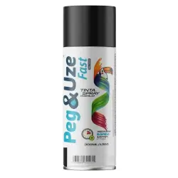 Spray Peg E Uze Fast Uso Geral Preto Brilhante 300ml / 130g