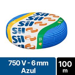 Cabo Flexível 6,00mm X 100M Azul