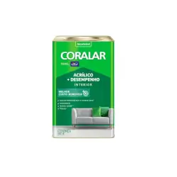 Tinta Coralar Econômica Acrílico+Desempenho Branco Fosco 18L