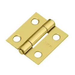 Bisagra Rectangular Acero Latonado 1"