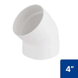Codo 45° PVC Sanitario Cementar 4" 110 mm