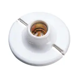 Portalamparas Redondo E-26 113 mm 4 1/2" Porcelana 134