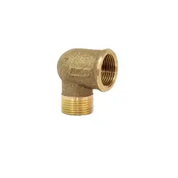 Cotovelo Latão Macho x Fêmea 1/2"