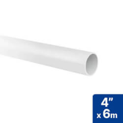 Tubo Sanitario Cementar 110 mm 4" x 6 m