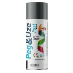 Spray Peg E Uze Fast Uso Geral Cinza Prime 300ml / 130g