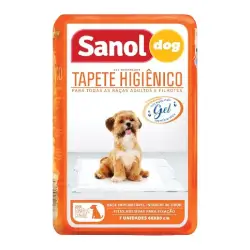Tapete Higiênico Descartável Dog Branco 80 x 60cm 7Un