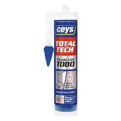 TOTAL-TECH ADHESIVO SELLADOR TRANSPARENTE CARTUCHO 290ML