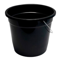 Balde Plástico 15L Econômico Preto