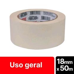 Fita Crepe Uso Geral 423 Bege 18mm X 50M
