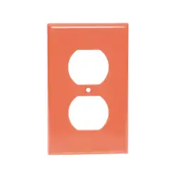 Placa 2 Módulos Nylon Naranja PN1202-NA