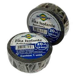 FITA ISOLANTE 20m PRETA ANTICHAMA